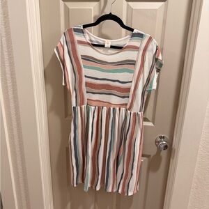 Striped Multicolor Women’s Dress